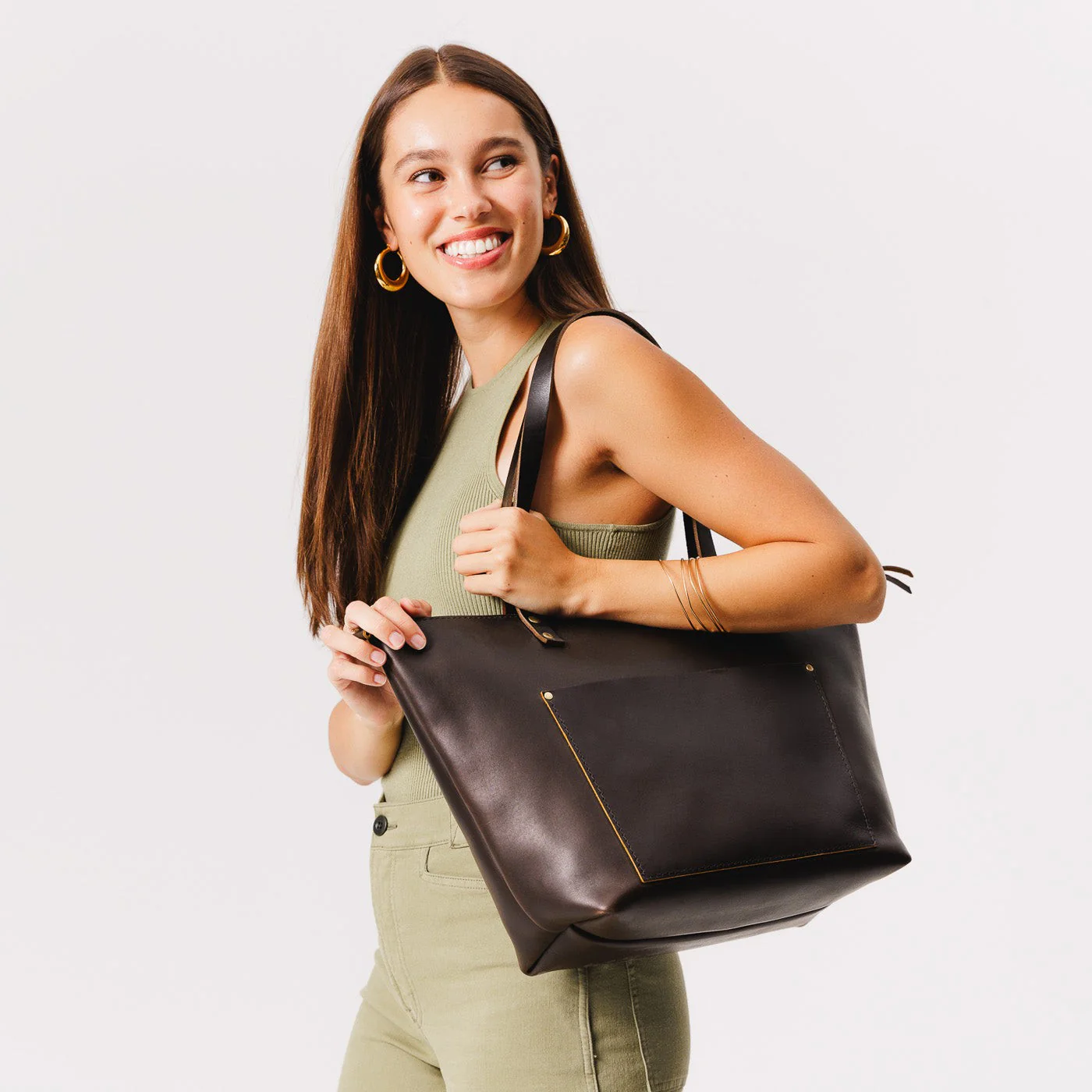 'Almost Perfect' Leather Tote Bag - Image 171
